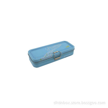 pencil case, pencil box, tin stationery case